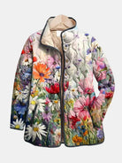 Ines Paris | Veste Matelassée Femme Imprimé Fleuri Demi-Saison