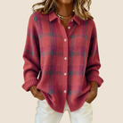 Ines Paris | Pull femme à carreaux avec col