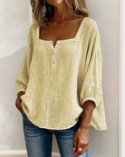 Ines Paris | Blouse femme effet lin légère pour l'été