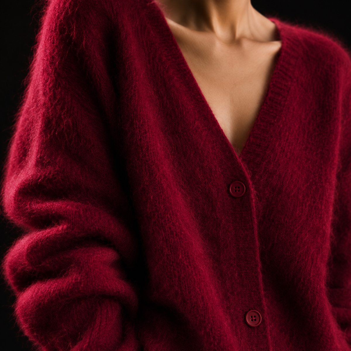 Ines Paris | Cardigan femme effet cachemire à boutons
