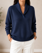 Ines Paris | Pull Col V Femme en Maille Coupe Ample
