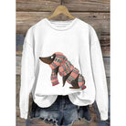Ines Paris | Sweat Femme Motif Chien Col Rond Coupe Ample