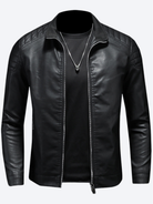 Veste homme col montant zippée, poches à glissière