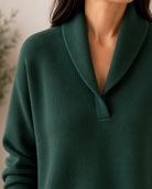 Ines Paris | Pull Col V Femme en Maille Coupe Ample