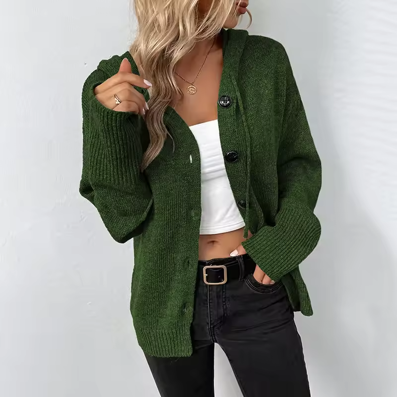 Ines Paris | Cardigan femme en maille côtelée coupe ample