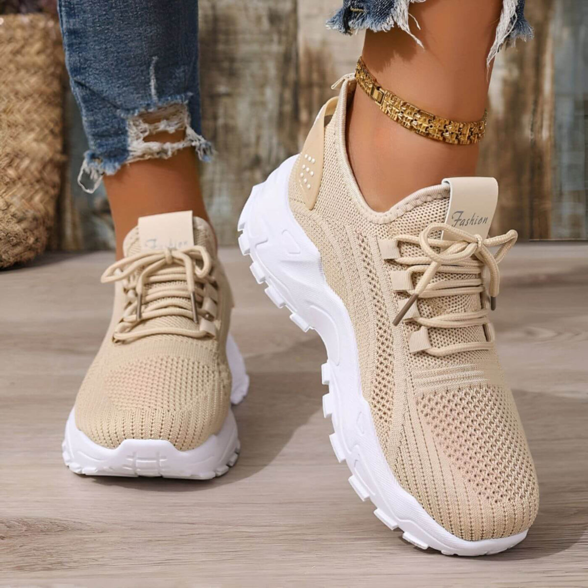 Baskets confort femme ergonomiques amorti bout large