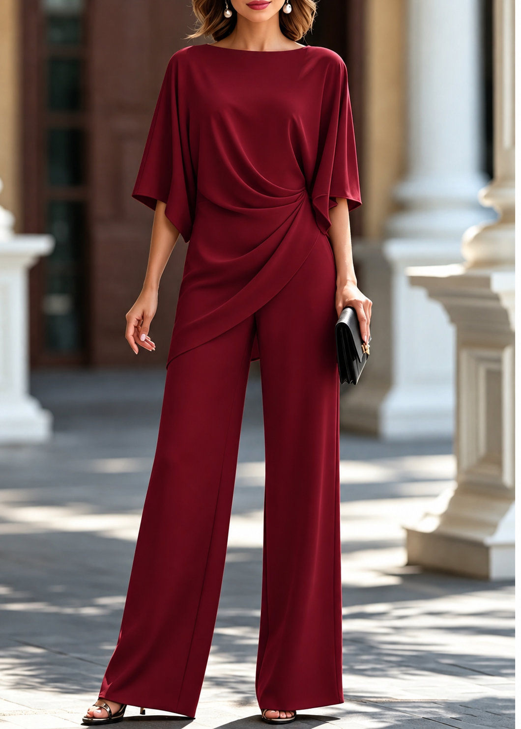 Ines Paris | Ensemble blouse et pantalon femme fluide