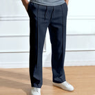 Pantalon slim homme, taille élastique à cordon