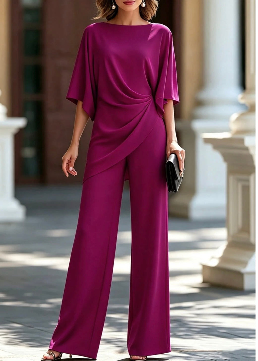 Ines Paris | Ensemble blouse et pantalon femme fluide