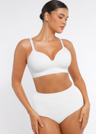 Soutien-gorge push up confortable, décolleté en V