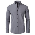 Chemise oxford homme à col boutonné, manches longues