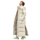 Doudoune femme longue jusqu'aux mollets, coupe oversize