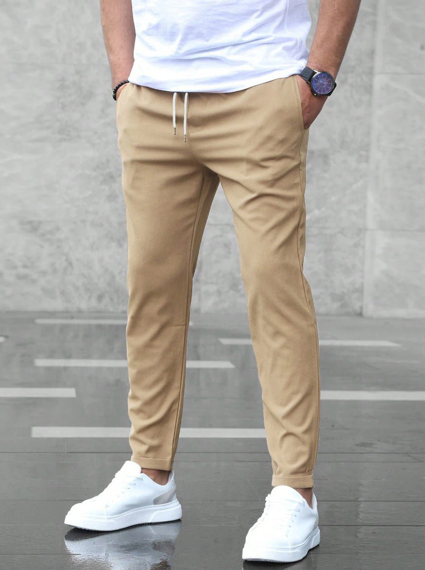 Pantalon homme confortable extensible, coupe moderne