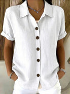Ines Paris | Chemise femme manches courtes col boutonné