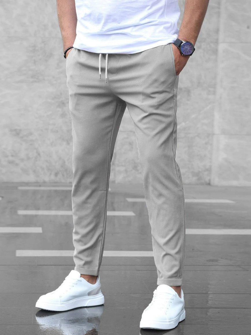 Pantalon homme confortable extensible, coupe moderne