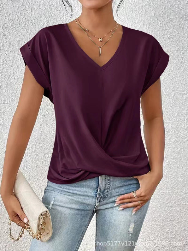 Ines Paris | T-shirt femme col cœur légèrement extensible