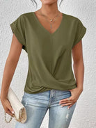 Ines Paris | T-shirt femme col cœur légèrement extensible