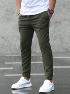 Pantalon homme confortable extensible, coupe moderne