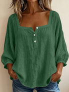 Ines Paris | Blouse femme effet lin légère pour l'été