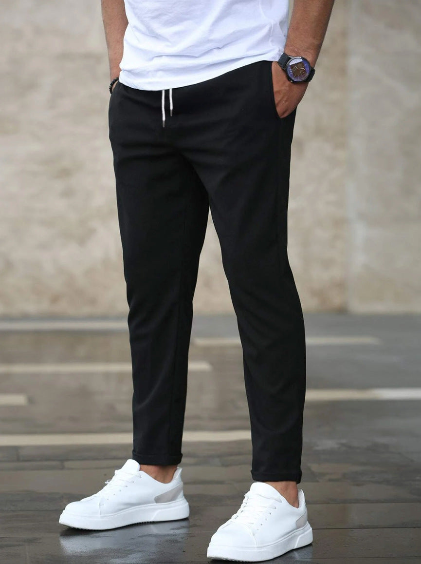 Pantalon homme confortable extensible, coupe moderne