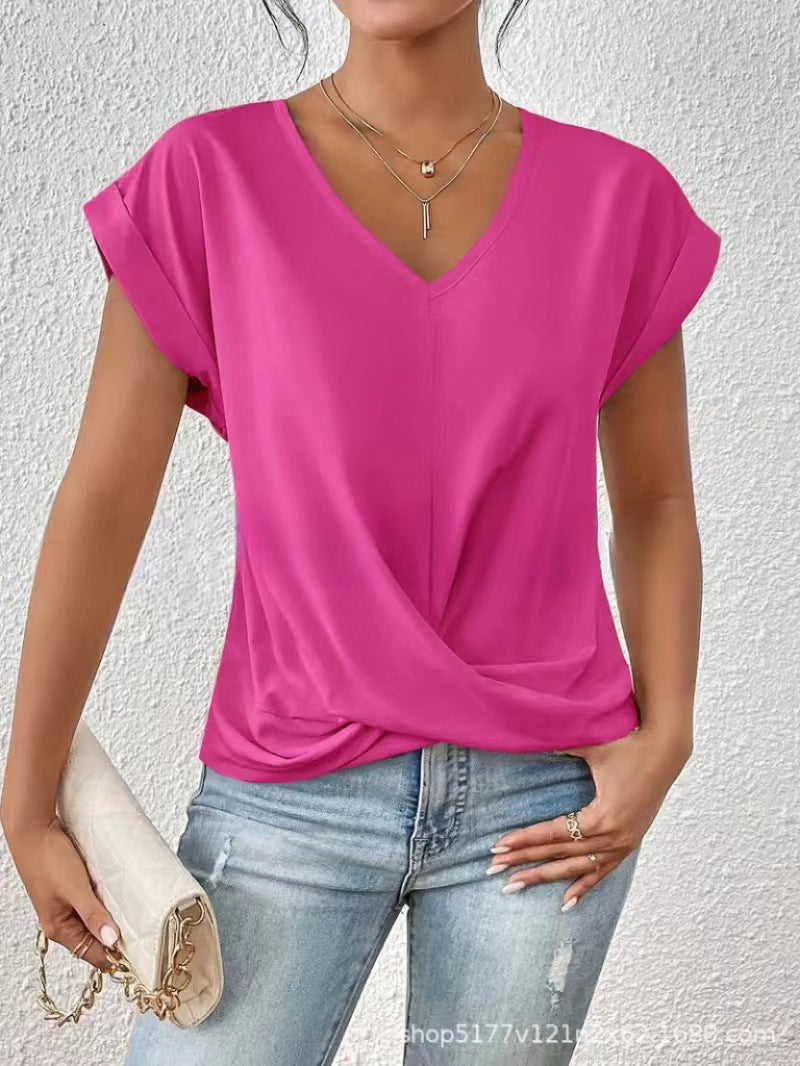 Ines Paris | T-shirt femme col cœur légèrement extensible