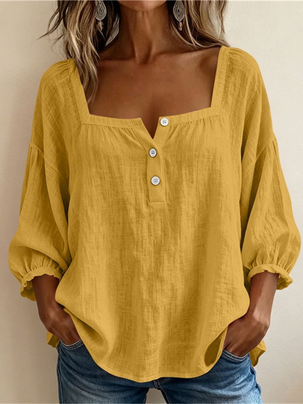 Ines Paris | Blouse femme effet lin légère pour l'été