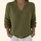 Ines Paris | Pull femme col V doux coupe épurée
