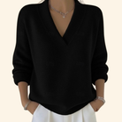Ines Paris | Pull femme col V doux coupe épurée