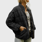 Ines Paris | Veste matelassée femme oversize, col montant zippé