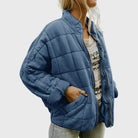 Ines Paris | Veste matelassée femme oversize, col montant zippé
