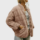 Ines Paris | Veste matelassée femme oversize, col montant zippé