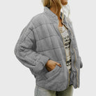 Ines Paris | Veste matelassée femme oversize, col montant zippé
