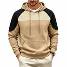 Pull homme patchwork, coupe ample à manches longues