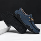 Mocassins homme à lacets, semelle souple en caoutchouc