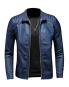 Veste homme col montant zippée, poches à glissière