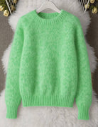 Pull col rond femme doux et léger coupe décontractée