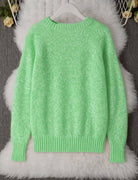 Pull col rond femme doux et léger coupe décontractée
