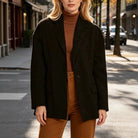Ines Paris | Manteau Femme Ample Style Rétro – Grandes Poches