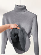 Ines Paris | Pull tunique femme col montant