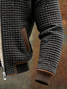 Alban | Veste Thermique Homme Maille Gaufrée à Capuche Doublée Sherpa - vue 9