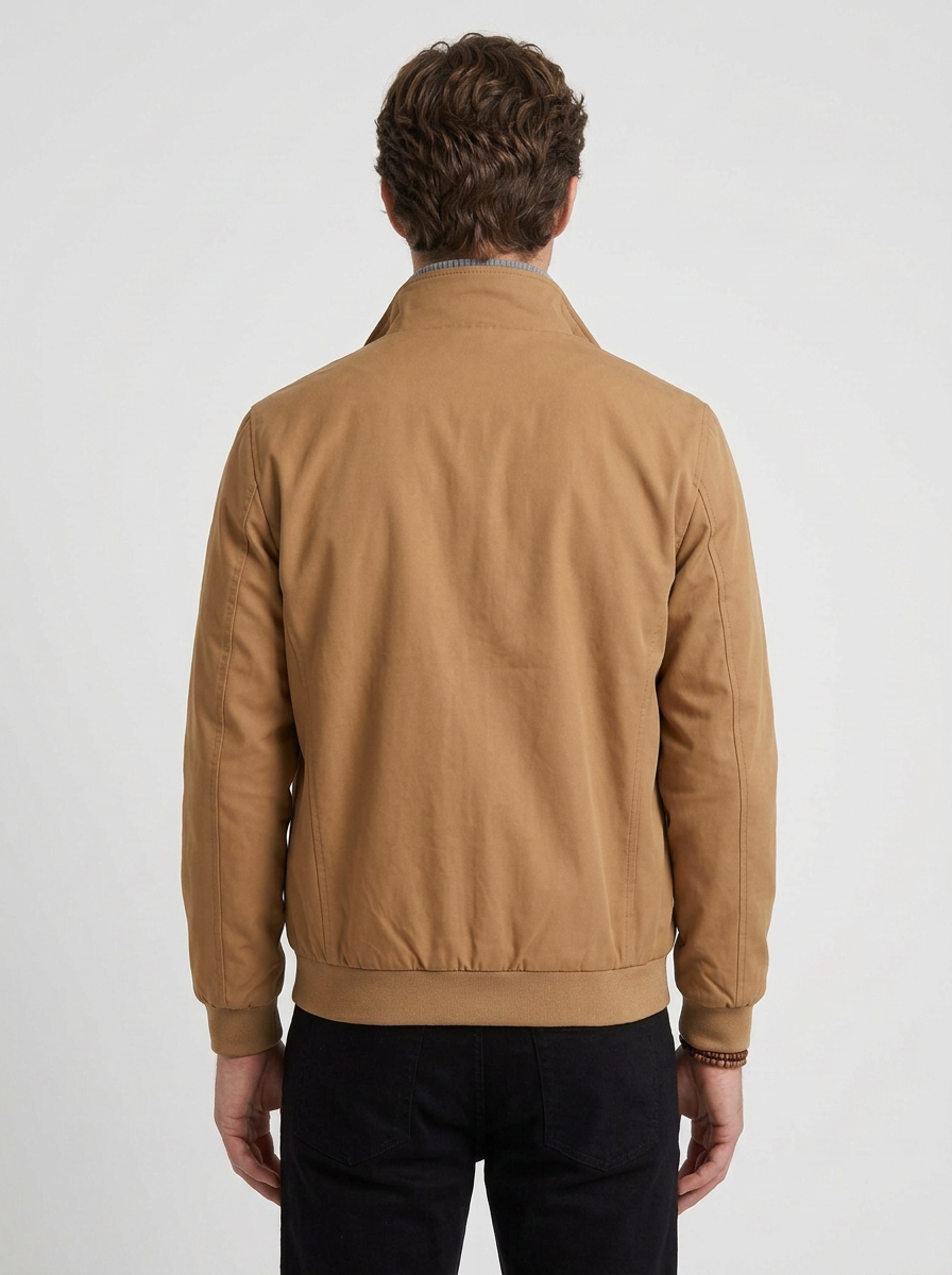 Albéric | Ensemble Homme Veste Zippée et Pull Col Roulé Côtelé - vue 3
