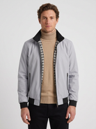 Albéric | Ensemble Homme Veste Zippée et Pull Col Roulé Côtelé - Gris
