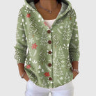 Ines Paris | Cardigan Rayé Femme en Maille Boutonné Grande Taille