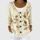 Ines Paris | Cardigan Rayé Femme en Maille Boutonné Grande Taille