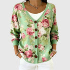 Ines Paris | Cardigan Rayé Femme en Maille Boutonné Grande Taille