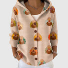 Ines Paris | Cardigan Rayé Femme en Maille Boutonné Grande Taille