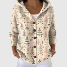 Ines Paris | Cardigan Rayé Femme en Maille Boutonné Grande Taille