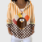 Ines Paris | Cardigan Rayé Femme en Maille Boutonné Grande Taille