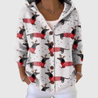 Ines Paris | Cardigan Rayé Femme en Maille Boutonné Grande Taille