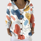 Ines Paris | Cardigan Rayé Femme en Maille Boutonné Grande Taille